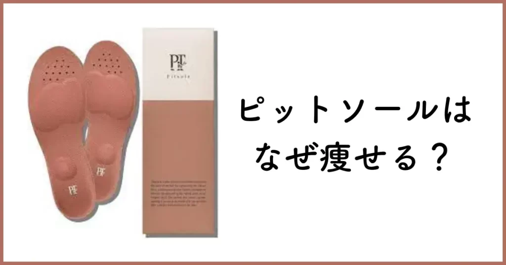 ピットソールはなぜ痩せる?