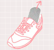 元のインソールを取り出す。